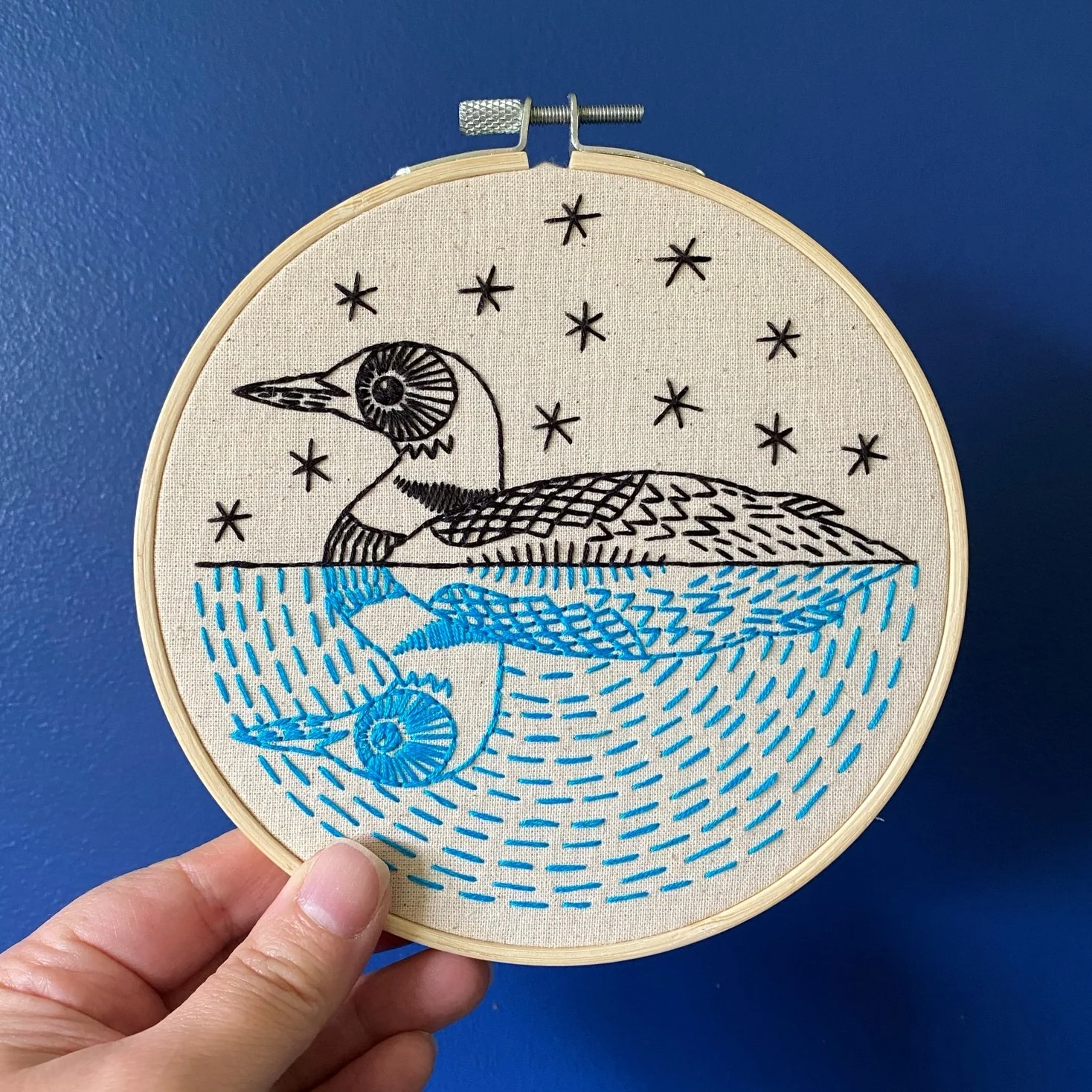 Loon Embroidery Kit - Image 4