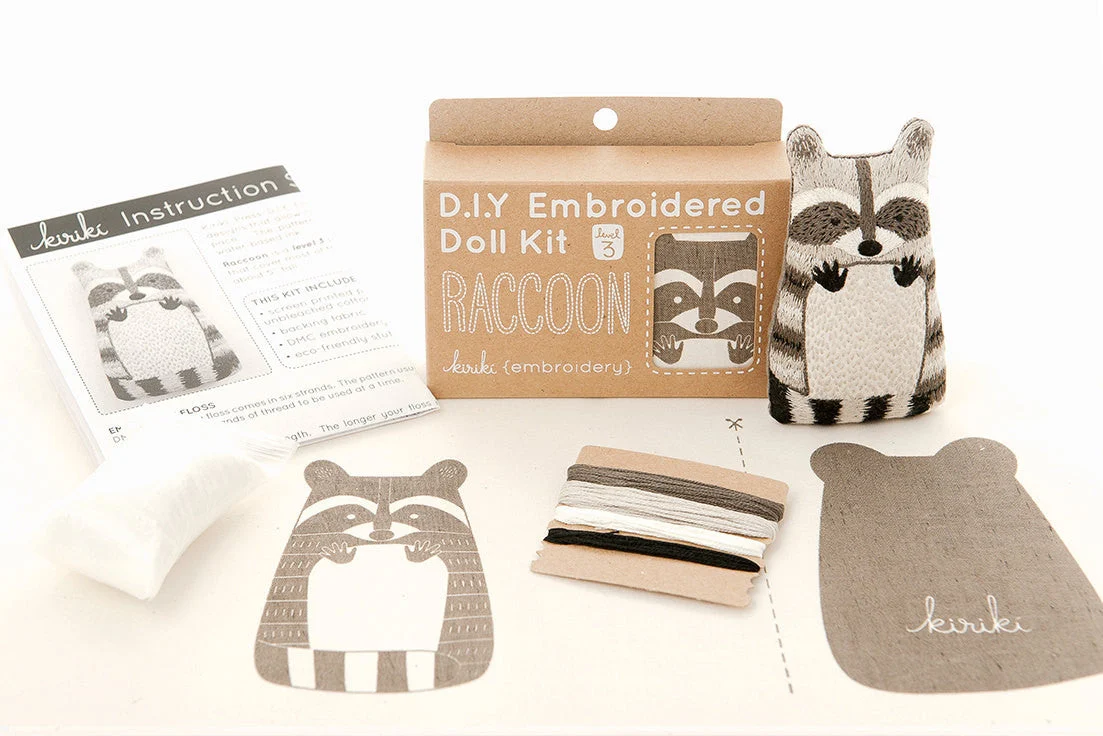 Raccoon Embroidery Kit - Image 3